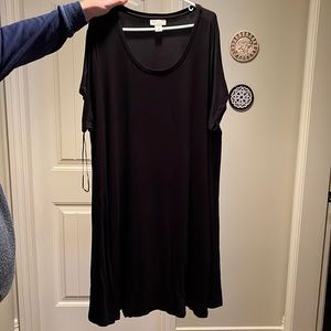 Black jersey dress